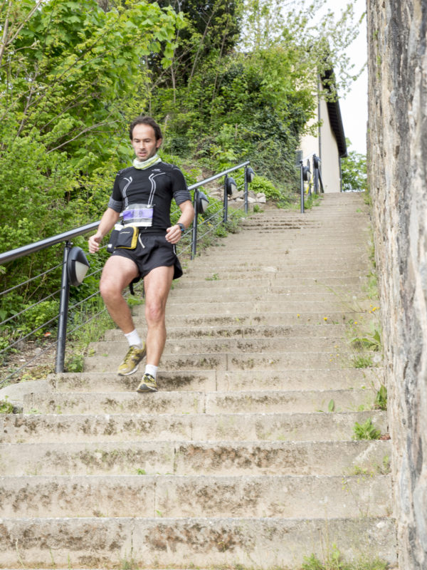 Course à pied escalier - Lyon Urban Trail – Trail Urbain – LUT - © Gilles Reboisson
