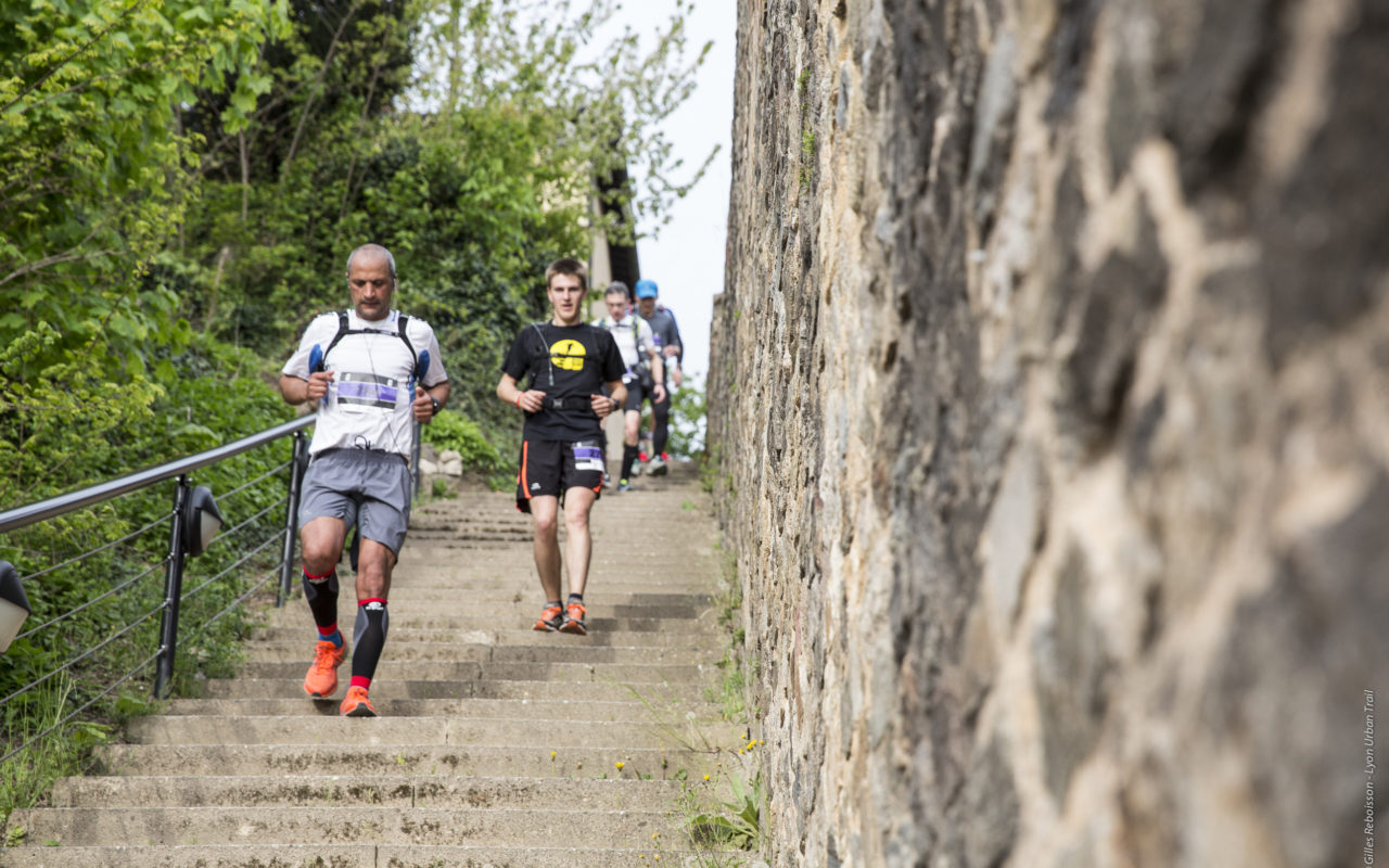 Course à pied escaliers- Lyon Urban Trail – Trail Urbain – LUT - © Gilles Reboisson