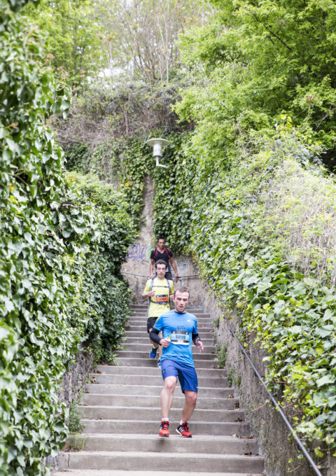 Course à pied - escaliers - Lyon Urban Trail – Trail Urbain – LUT - © Gilles Reboisson