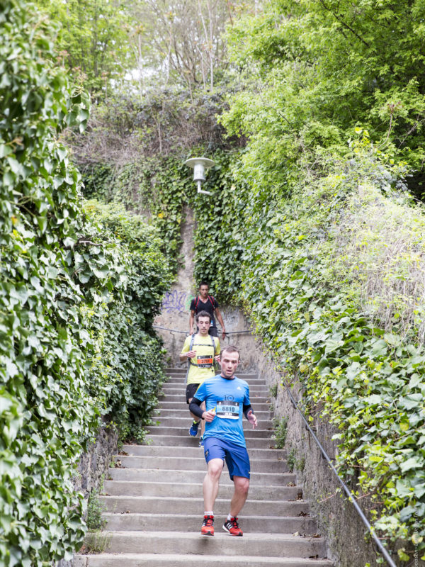 Course à pied - escaliers - Lyon Urban Trail – Trail Urbain – LUT - © Gilles Reboisson