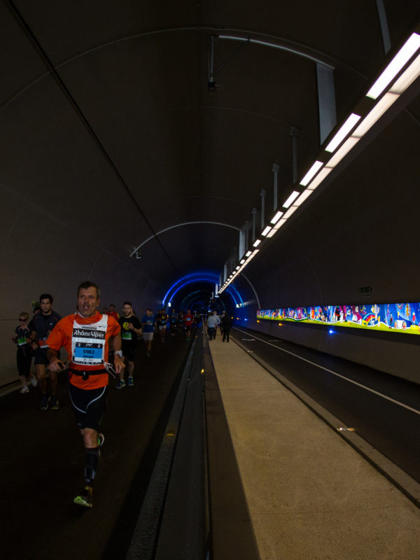 Tunnel de la croix-rousse piéton - course à pied - Lyon Urban Trail – Trail Urbain – LUT - © Gilles Reboisson