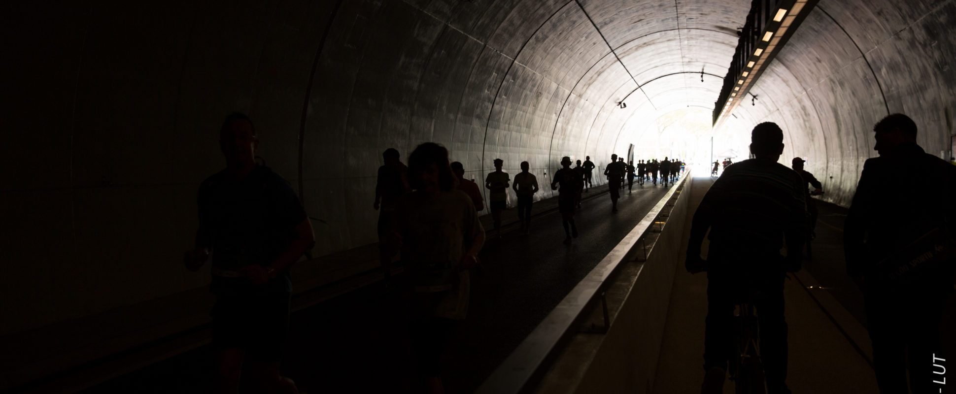 Tunnel de la croix-rousse piéton - course à pied - Lyon Urban Trail – Trail Urbain – LUT - © Gilles Reboisson