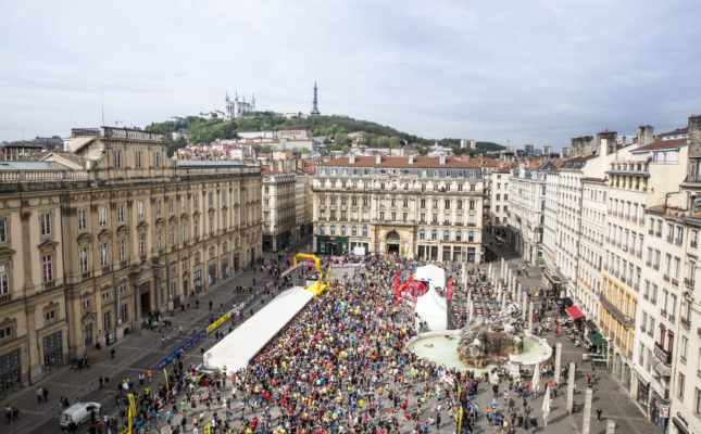 Place des Terreaux et Fourvière - Lyon Urban Trail – Trail Urbain – LUT - © Gilles Reboisson